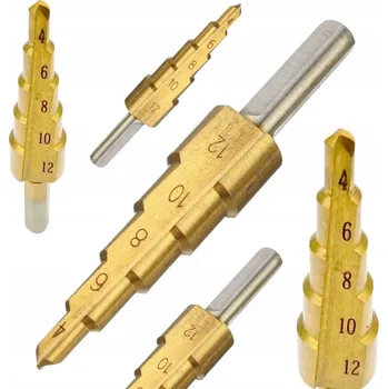 Vrták VERKE V05055 vícestupňový Vrták do kovu 4-12mm