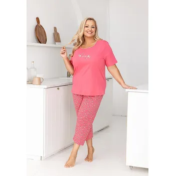 Dámské pyžamo Pyžamo Regina 736 cr/r 2XL-3XL W26 dámské zelená XXL