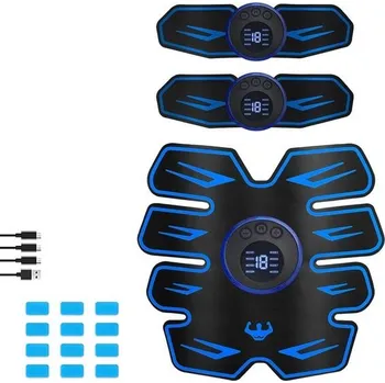 BINYI EMS zařízení břišní svaly elektrický posilovač břišních svalů, paží a nohou, EMS zádový
