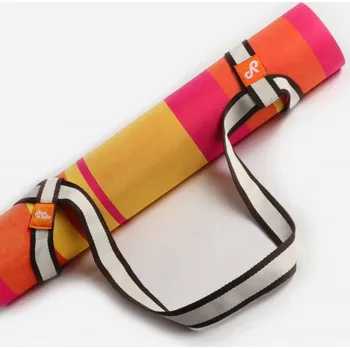 Sportovní taška Popruh na jógovou podložku Coffee Stripes