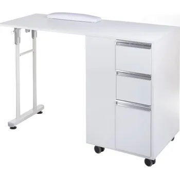 Konferenční stolek Kosmetický stolek Beauty System BD-3802, bílý