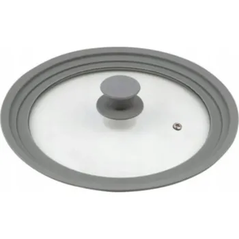 Poklice Smukee Silikonová poklice univerzální 24/26/28cm šedá silikon sklo