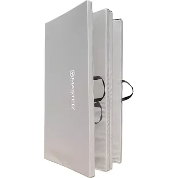 Gymnastika Šedá skládací žíněnka MASTER - 240 x 60 x 5 cm