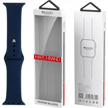 Řemínek na hodinky Yesido WB44 Silikonový Řemínek pro iWatch L 42/44/45 (97+140) #47 TMAVĚ MODRÁ