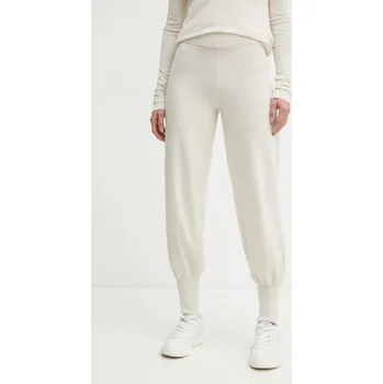 Vlněné tepláky Weekend Max Mara 2425336023600 béžová 01X, vel. S