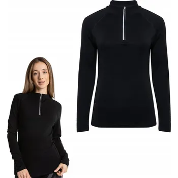 Dámská mikina Dámská termo Mikina WOOLCANO Merino 100% TOP0545 černá XL