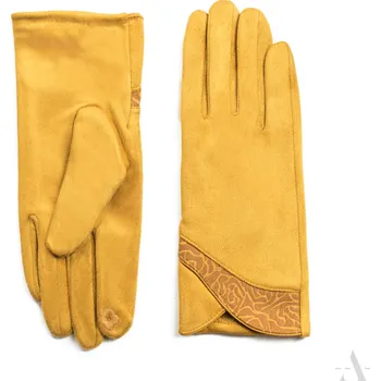 Rukavice Art of Polo Dámské rukavice rk20321 Barva: žlutá