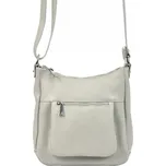 Kožená crossbody dámská kabelka Patrizia Piu světle šedá