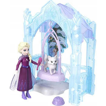 Panenka DISNEY LEDOVÉ KRÁLOVSTVÍ PRINCEZNA ELSA malá panenka 9 Cm, sada s liškou