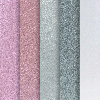 Barevný papír Brokátový karton A4, mix barev 03, 5 listů, 210 g 208188