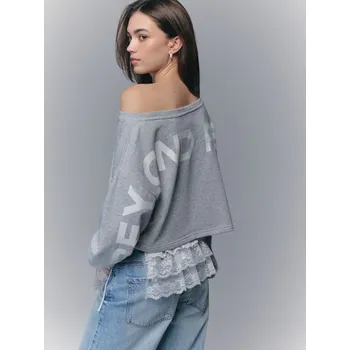 Dámské tričko Mikina s potiskem - S - House - světle šedá - 707IO-09M