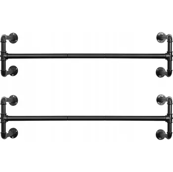 Věšák Šatní ramínko kovový Songmics černý