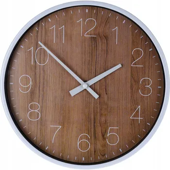 Hodiny NÁSTĚNNÉ HODINY kulatý 25 CM bílý rám