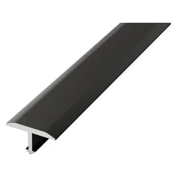 ukončovací lišta Lišta dělící "T " Eviso černá mat, hliník délka 270 cm, výška hrany 2 mm, ATBL0315