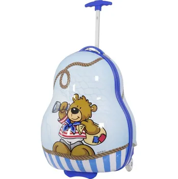 MONOPOL Dětský kufřík BEAR BOY blikací kolečka větší S