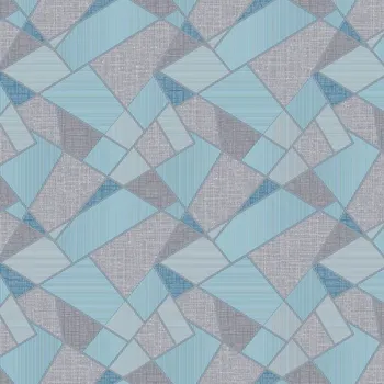 Tapeta Tapeta Geometrické Šedá Modrá