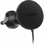 Držák na smartphone s infuzní nabíječkou SBS TESUPPMAG15WVENT kompatibilní s MagSafe - černý