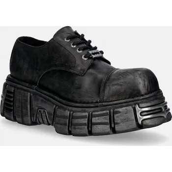 Dámská obuv Kožené polobotky New Rock CRUST NEGRO ACABADO DESTROYED, TOWER NEG M.MILI003C.C2 šedá 90X, EUR 44