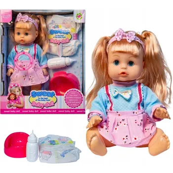 Panenka Panenka s dlouhými vlasy, příslušenstvím, mluví a čůrá