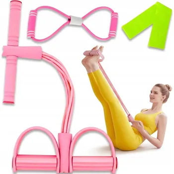 EXPANDÉR GUMA NA CVIČENÍ BŘICHA PROTAHOVÁNÍ ODPOROVÁ PÁSKA TRÉNINKOVÁ SADA