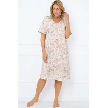 Dámská noční košile Noční košilka Italian Fashion Ermida - bavlna Béžová 3XL