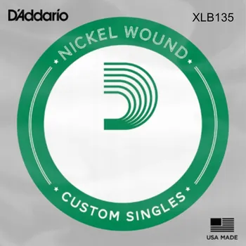 Hudebniny Struna D'Addario XLB135 Nickel Wound Bass Kytarová struna