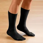 Sada 2 párů ponožek pro citlivá chodidla černá 39-41