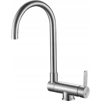 Vodovodní baterie Kuchyňská baterie stojánková Laveo Bona šedá