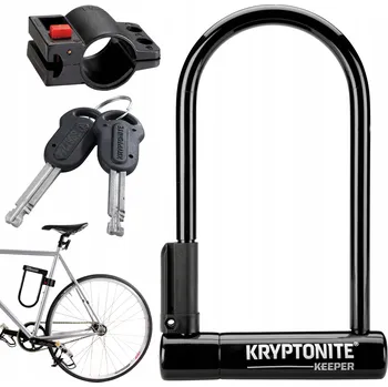 Zámek na kolo Zámek U-lock Kryptonite Keeper 12 černý 12 mm 25x20,3 cm