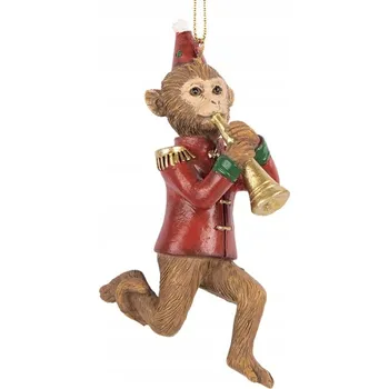 Vánoční ozdoba Závěsná Ozdoba Na Stromeček Opice A Clayre & Eef