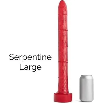Dildo Mr. Hankey’s Toys Serpentine Dildo Large, prémiové silikonové dildo s Vac-U-Lock 46 x 4,6–4,7 cm