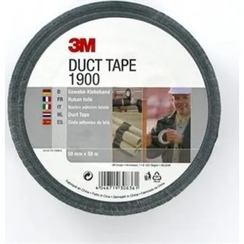 Textilní páska Duct Tape 1900, černá, 50 mm x 50 m, 3M ,balení 24 ks 3M SCOTCH