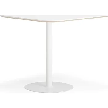 Jídelní stůl Barový stůl METRIC, zaoblené rohy, 1000x1000x900 mm, bílá