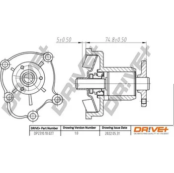 Chladič motoru Vodní čerpadlo, chlazení motoru DRIVE+ DP2310.10.027