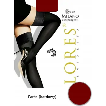 Dámské punčochy Samodržící punčochy LORES MILANO 60 DEN – Porto, vel. 1/2 Elegance a pohodlí