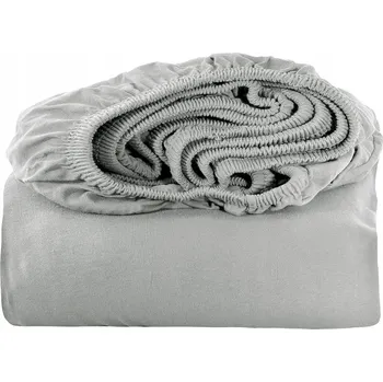 Prostěradlo PROSTĚRADLO JERSEY S GUMOU 90x200 + 25 CM BOKY - BARVA SVĚTLE ŠEDÁ