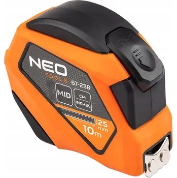 metr Svinovací ocelový metr 10 m x 25 mm s aretací NEO TOOLS