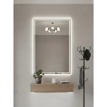 Zrcadlo Zrcadlo LED Capricornus | 40x50 cm | Nástěnné | 3 LED | Vyrobeno v PL