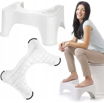 Stolička Toaletní podnožka plast bílá