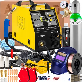 Svářečka Svářečka MAGNUM MIG 250/2 DUAL PULS SYNERGIE 230V 400V TIG Měkké pájení