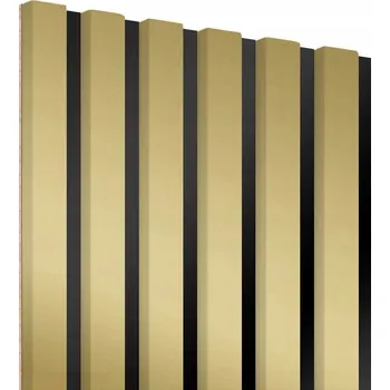 Obraz Zlaté lamely na černé desce 30 cm x 275 cm