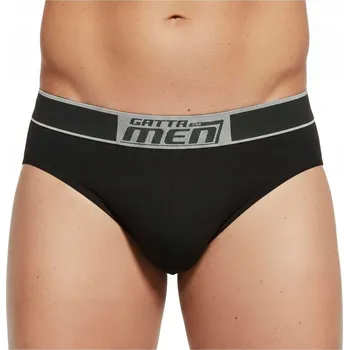 Slipy Gatta Pánské bavlněné slipy 1547s bavlna černé S