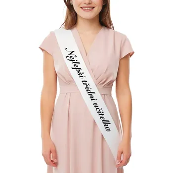 Party dekorace Šerpa - Nejlepší třídní učitelka Růžová