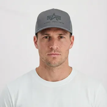 Pokrývka hlavy Kšiltovka Basic Trucker Cap vintage greyblack univerzální