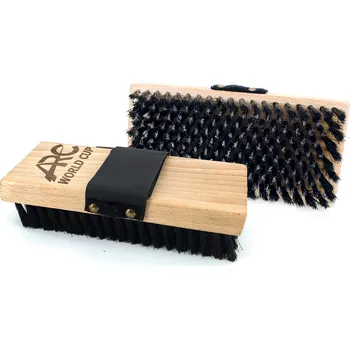 ARC 2.5 tempered steel - Angled wire - Black nylon containment loop, Rectangular World Cup Brush