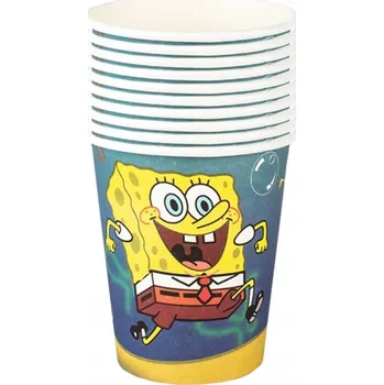 Party nádobí Kelímky SpongeBob na oslavu narozenin