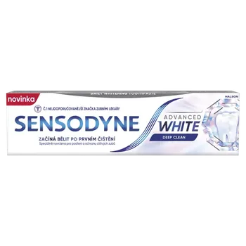 zubní pasta Sensodyne Bělicí zubní pasta pro citlivé zuby Advanced White Deep Clean 75 ml