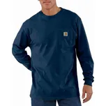 Carhartt Tričko Carhartt Heavyweight Pocket L/S Navy
