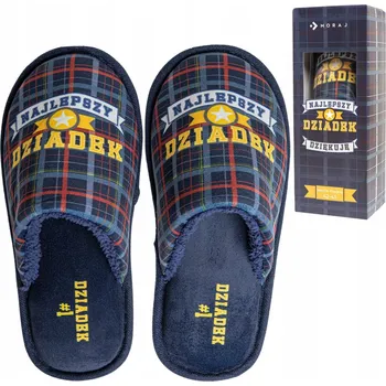 Dámské pantofle Papuče Nazouváky pro dědečka Pánské Dárek Den dědečka Krabička MORAJ 44-45