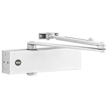 Zavírač dveří Yale DC5500 EN2/3/4/5 lomené ramínko bílý